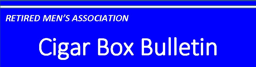 Cigar Box Bulletin Logo with Blue Background