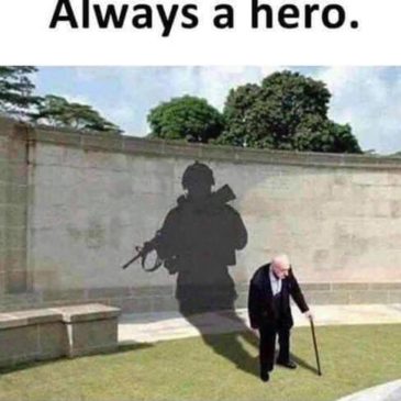 HAPPY VETERANS DAY, NOVEMBER 11th; ONCE A HERO, ALWAYS A HERO! RESPECT!